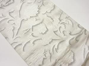 花唐草に鳥模様織出し名古屋帯